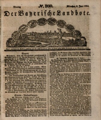 Der Bayerische Landbote Montag 9. Juni 1834