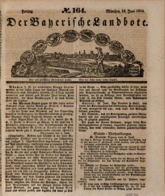 Der Bayerische Landbote Freitag 13. Juni 1834