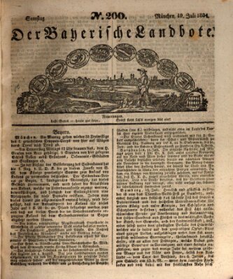 Der Bayerische Landbote Samstag 19. Juli 1834