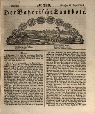 Der Bayerische Landbote Sonntag 17. August 1834