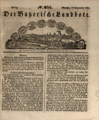 Der Bayerische Landbote Freitag 12. September 1834