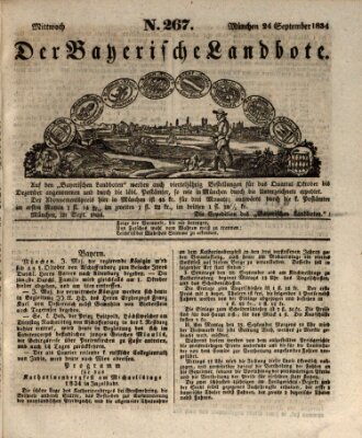 Der Bayerische Landbote Mittwoch 24. September 1834