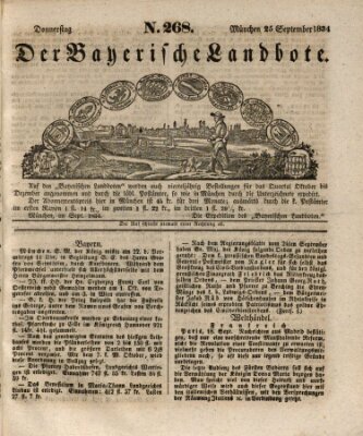 Der Bayerische Landbote Donnerstag 25. September 1834