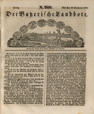 Der Bayerische Landbote Freitag 26. September 1834