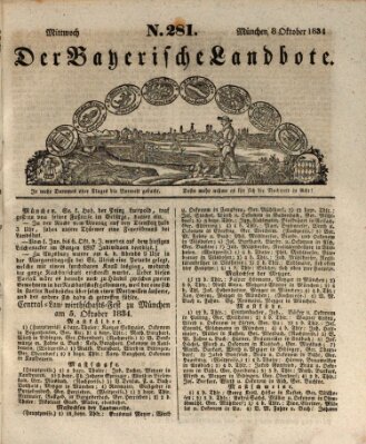 Der Bayerische Landbote Mittwoch 8. Oktober 1834