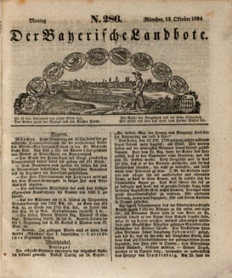 Der Bayerische Landbote Montag 13. Oktober 1834