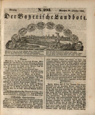 Der Bayerische Landbote Montag 20. Oktober 1834