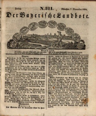 Der Bayerische Landbote Freitag 7. November 1834