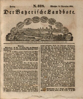 Der Bayerische Landbote Freitag 14. November 1834