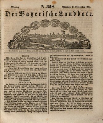 Der Bayerische Landbote Montag 24. November 1834