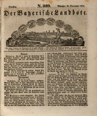 Der Bayerische Landbote Dienstag 25. November 1834