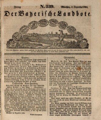 Der Bayerische Landbote Freitag 5. Dezember 1834