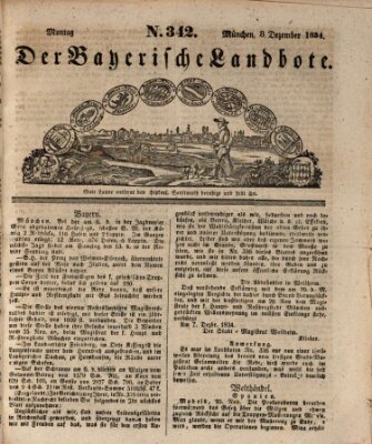 Der Bayerische Landbote Montag 8. Dezember 1834