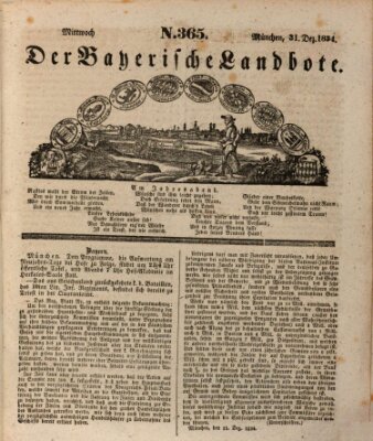 Der Bayerische Landbote Mittwoch 31. Dezember 1834