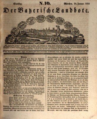 Der Bayerische Landbote Samstag 10. Januar 1835