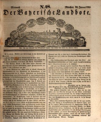 Der Bayerische Landbote Mittwoch 28. Januar 1835