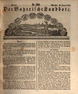 Der Bayerische Landbote Freitag 30. Januar 1835