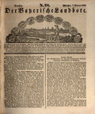 Der Bayerische Landbote Samstag 7. Februar 1835