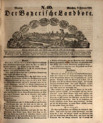 Der Bayerische Landbote Montag 9. Februar 1835