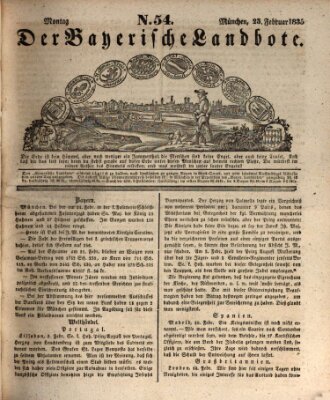 Der Bayerische Landbote Montag 23. Februar 1835