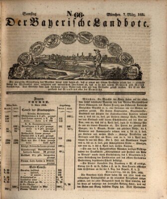 Der Bayerische Landbote Samstag 7. März 1835