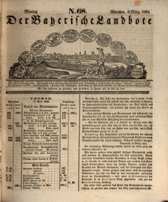 Der Bayerische Landbote Montag 9. März 1835