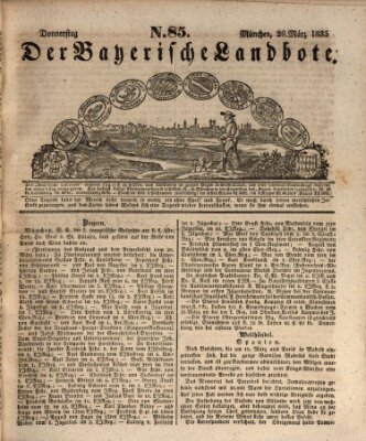 Der Bayerische Landbote Donnerstag 26. März 1835