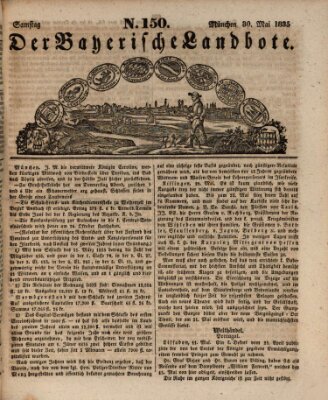 Der Bayerische Landbote Samstag 30. Mai 1835