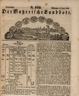 Der Bayerische Landbote Donnerstag 11. Juni 1835