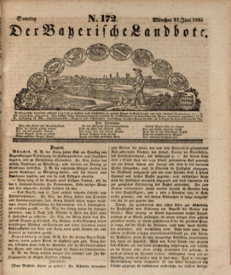 Der Bayerische Landbote Sonntag 21. Juni 1835