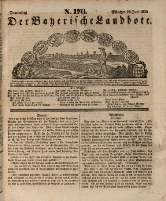 Der Bayerische Landbote Donnerstag 25. Juni 1835