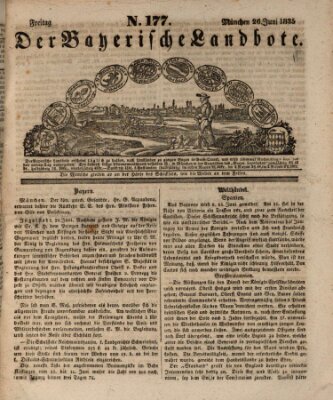 Der Bayerische Landbote Freitag 26. Juni 1835