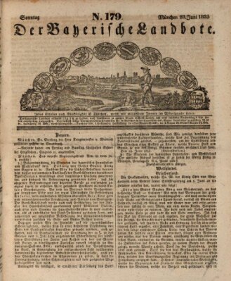 Der Bayerische Landbote Sonntag 28. Juni 1835