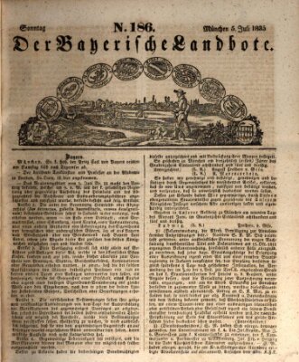 Der Bayerische Landbote Sonntag 5. Juli 1835