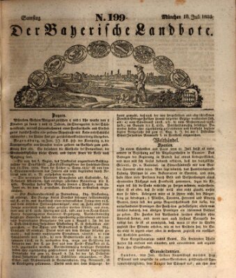 Der Bayerische Landbote Samstag 18. Juli 1835