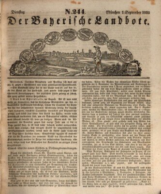 Der Bayerische Landbote Dienstag 1. September 1835