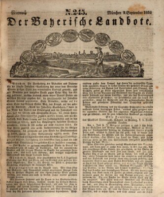 Der Bayerische Landbote Mittwoch 2. September 1835