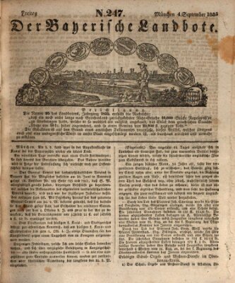 Der Bayerische Landbote Freitag 4. September 1835