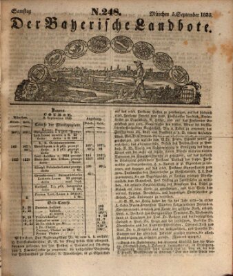 Der Bayerische Landbote Samstag 5. September 1835