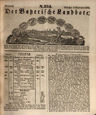 Der Bayerische Landbote Mittwoch 9. September 1835