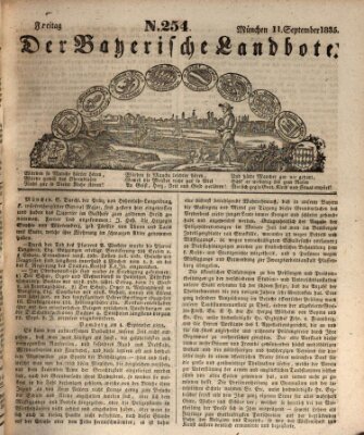 Der Bayerische Landbote Freitag 11. September 1835