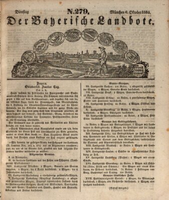 Der Bayerische Landbote Dienstag 6. Oktober 1835