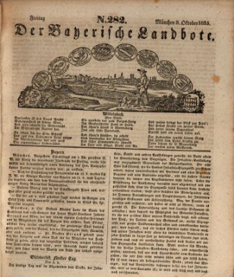 Der Bayerische Landbote Freitag 9. Oktober 1835