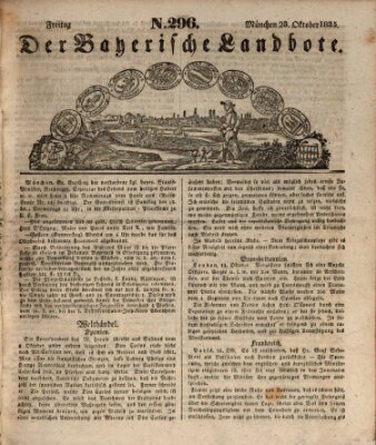 Der Bayerische Landbote Freitag 23. Oktober 1835