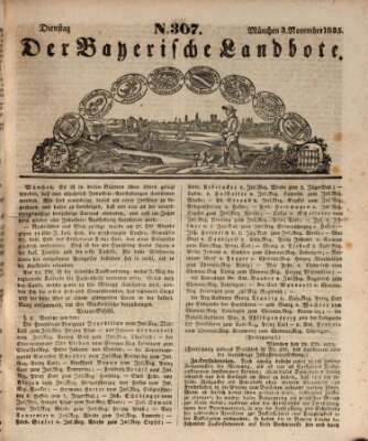 Der Bayerische Landbote Dienstag 3. November 1835