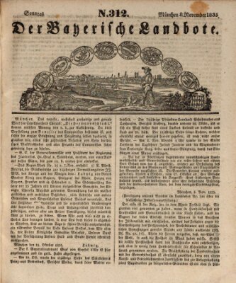 Der Bayerische Landbote Sonntag 8. November 1835