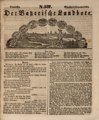 Der Bayerische Landbote Donnerstag 3. Dezember 1835