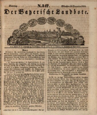 Der Bayerische Landbote Sonntag 13. Dezember 1835