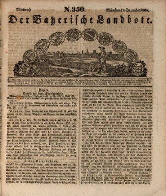 Der Bayerische Landbote Mittwoch 16. Dezember 1835
