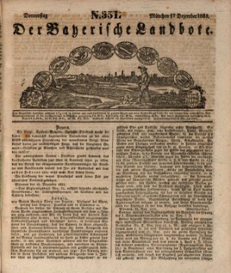 Der Bayerische Landbote Donnerstag 17. Dezember 1835